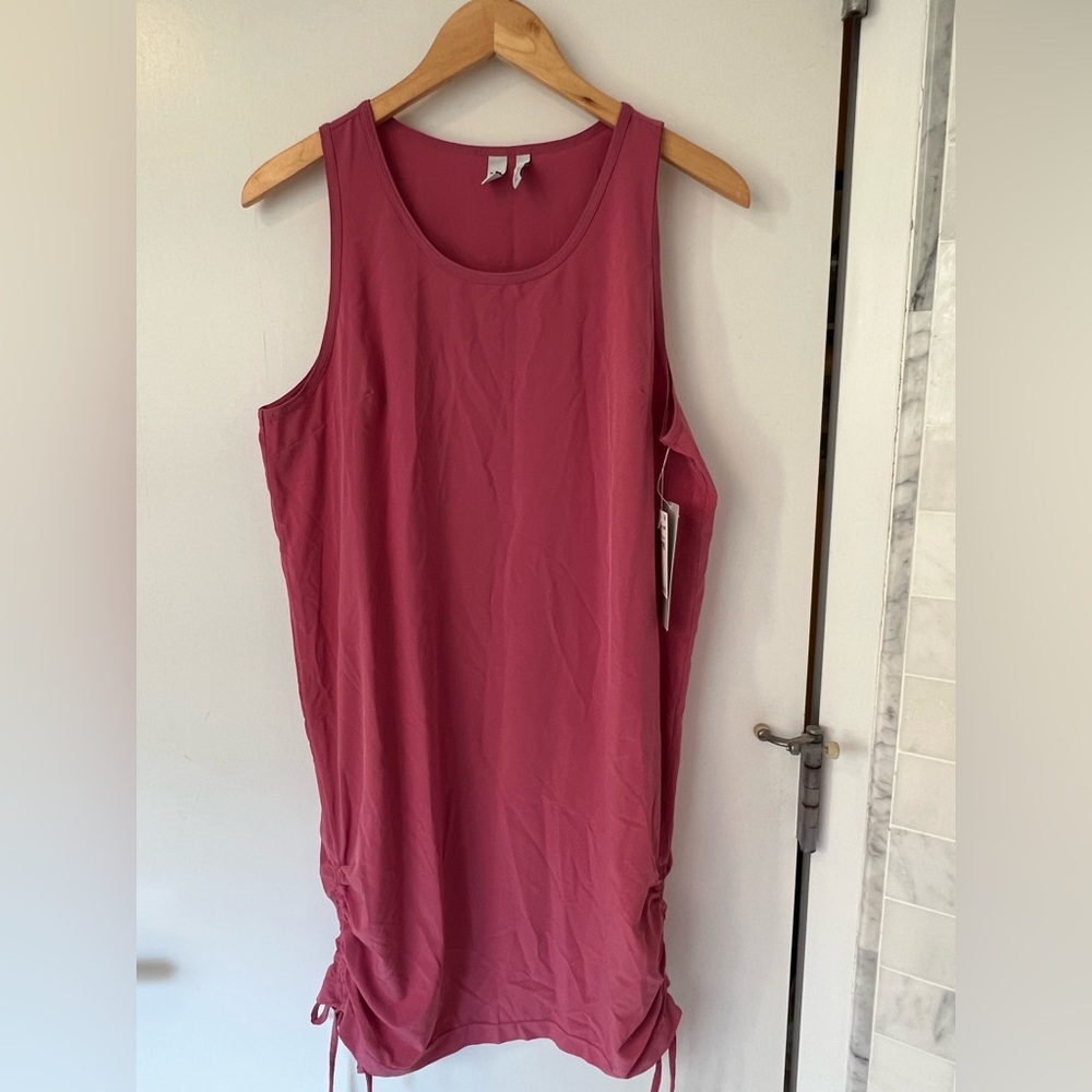 Zella Black Tank Top Dress with Side Ties - Picture 1 of 6